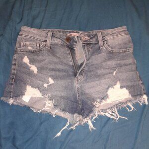 High rise Jean shorts